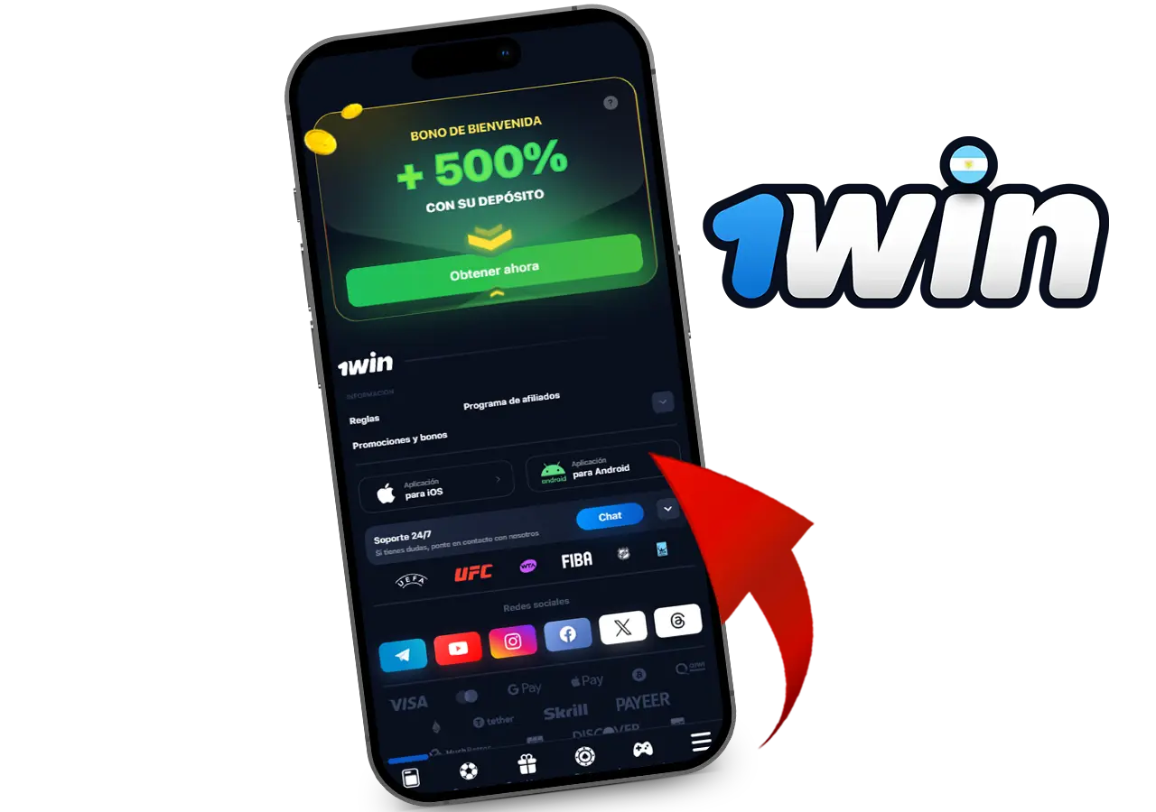 Cómo descargar la aplicación móvil 1Win en iOS